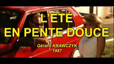 Qui accompagne Jacques Villeret et Jean-Pierre Bacri dans le film "LÉté en pente douce" ?