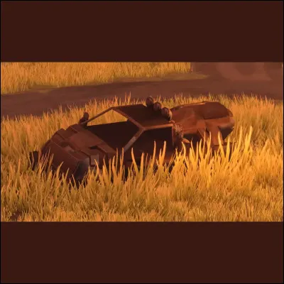 Dans l'arène "Farmstead", on retrouve à l'extérieur du terrain, près de la grange, une carcasse d'un véhicule issue du jeu SARPBC, l'ancêtre de Rocket League. Quel est le nom de ce véhicule ?