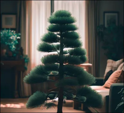 Mais que peut bien faire cet arbre dans cette maison ? Étrange, non ? Attendez, serait-ce