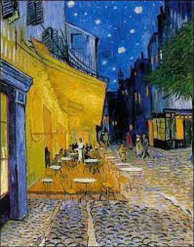 Qui a peint la "Terrasse du café le soir" ?