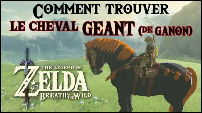 Dans quelle partie de la carte trouve-t-on le Cheval géant de Ganon ?