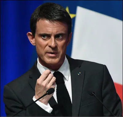 Manuel Valls, homme d'État français et homme politique espagnol est né en 1962 à Barcelone (Espagne)