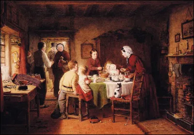 En quelle année a été peinte cette toile de Frederick Daniel Hardy intitulée "Première Fête d'anniversaire" ?