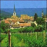 Ce village s'tire sur les collines couvertes de vignes du Rippellsholz :