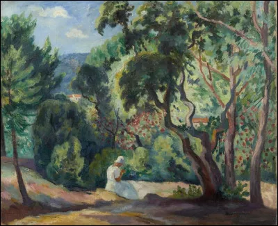 Qui a peint "Sous-bois à la Moutte, Saint-Tropez" ?