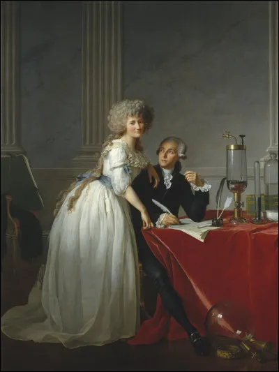 Pourquoi Jacques-Louis David a-t-il effacé les bijoux et le grand chapeau à plumes que portait Marie-Anne Lavoisier, ainsi qu'avoir fait le choix d'avoir couvert le bureau de Laurent Lavoisier, à l'origine fait en bronze doré, avant de finaliser son tableau ?