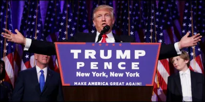 Donald Trump est élu Président des Etats-Unis :