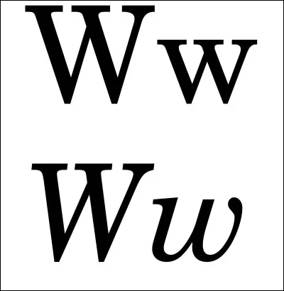 Dans ce mot on trouve deux fois la lettre W !
