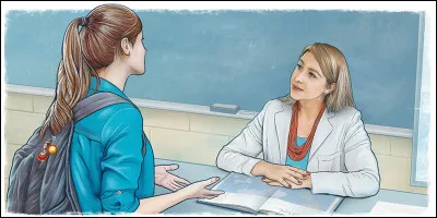 Imagine qu'après un cours, ton professeur principal demande à te parler et t'explique que, en vu de tes notes, trois possibilités de métiers seulement s'ouvrent à toi...