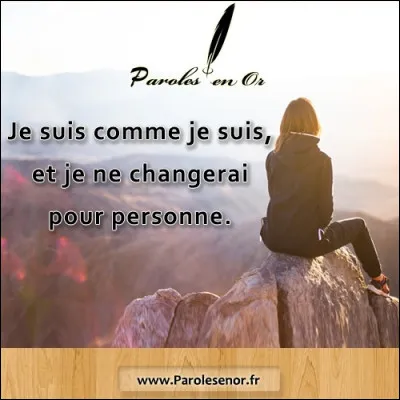 Fini la mise en situation !
Quelle est ta qualité principale ?