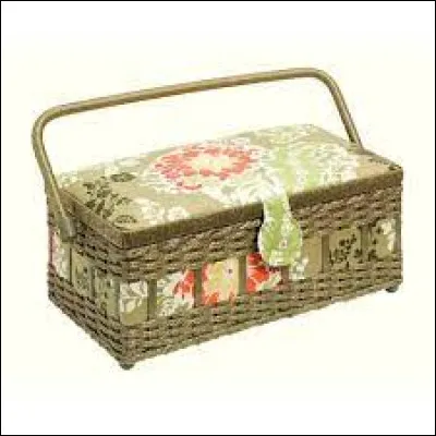 Quel est le nom de ce panier dans lequel les dames rangeaient leurs affaires de broderies, de coutures ou de tricots ?