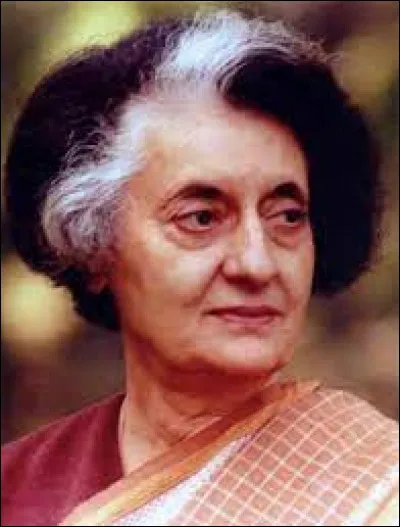 Quelle est cette femme, qui a dirigé l'Inde comme première ministre du 19 janvier 1966 au 24 mars 1977 puis du 15 janvier 1980 au 31 octobre 1984 ?