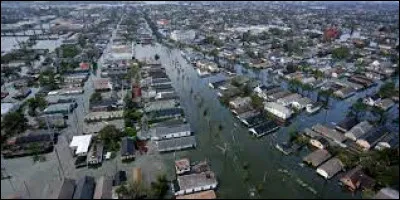 L'ouragan Katrina frappe les côtes du sud des Etats-Unis particulièrement la Louisiane, causant des dégâts considérables et faisant près de 2000 morts :