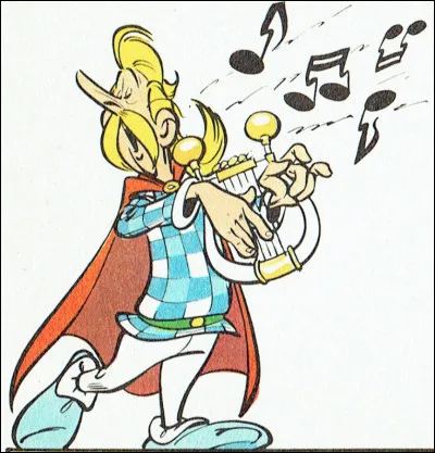 Comment s'appelle le barde qui chante faux dans la série "Astérix" ?