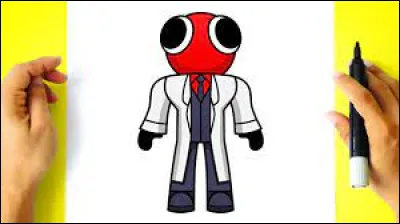 De quelle couleur est la tête de ce personnage ?