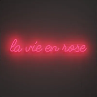 Que signifie l'expression "voir la vie en rose" ?