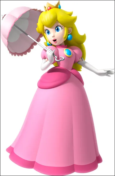Comment s'appelle la princesse habillée en rose dans le jeu "Mario" ?