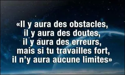 Que penses-tu de la phrase écrite sur l'image ?