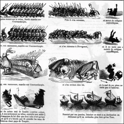 Quel peintre et caricaturiste français est lauteur de l"Histoire pittoresque, dramatique et caricaturale de la sainte Russie", considéré comme lune des premières bandes dessinées de lhistoire ?
