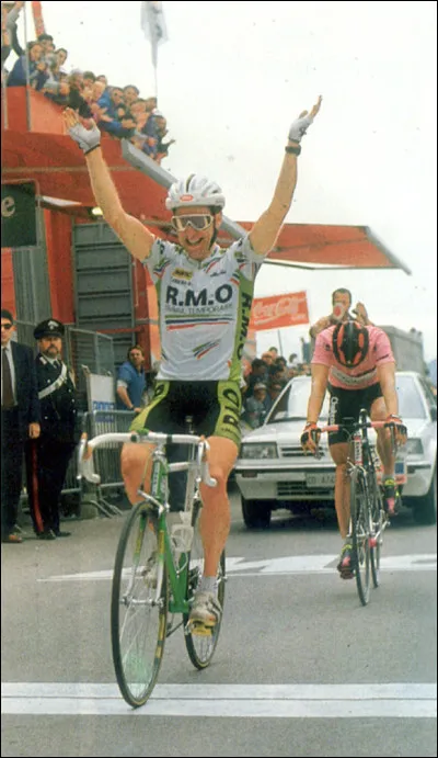 Pour sa deuxième participation, il termine à la 2e place derrière Bugno, en 1990. Il est à ce jour le dernier Français monté sur le podium du Giro :