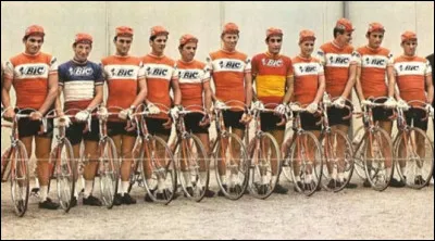 Même le tour de France a connu son "Équipe Bic" (1967-1974). Sur cette image, reconnaissez-vous le cycliste castillan Luis Ocaña ?
