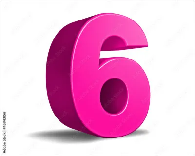 Comment écrit-on ''6'' en anglais ?