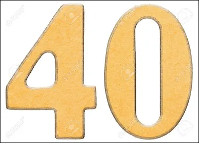 Comment écrit-on ''40'' en anglais ?