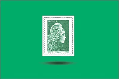 Quel est le prix du timbre-poste vert ?