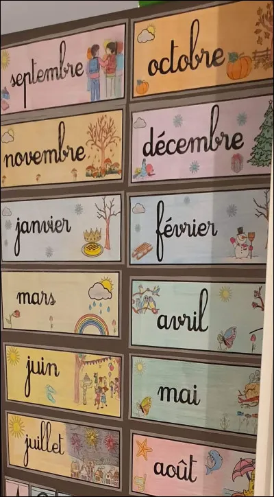 Quel est ton mois préféré ?