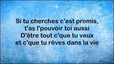 Qui est la chanteuse de ''À ma manière'' ?