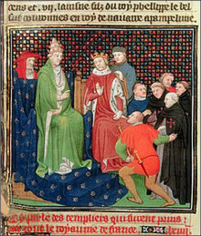 Le 6 mai 131, Bertrand de Got, premier pape d'Avignon, fulmine une bulle qui met fin à une terrible affaire initiée par Philippe le Bel. De quel épisode sombre s'agit-il ?