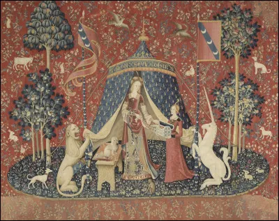 Quel est le nom de cette tenture composée de six tapisseries et exposée au musée national du Moyen Âge-Thermes et hôtel de Cluny, à Paris ?