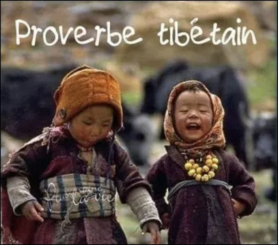 Quel est le vrai proverbe tibétain ?