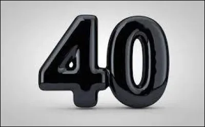 Le nombre 40 s'écrit "XL" en chiffres romains.