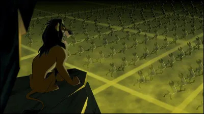 Simba rentre finalement chez lui, mais quelqu'un a pris le pouvoir illégitimement. Il s'agit de ...