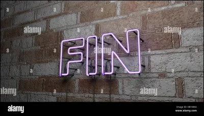 Vous vous doutez bien de la fin de l'histoire ! Le test est donc fini.