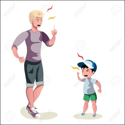 Quand une personne t'énerve, tu...