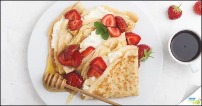 Avec quoi sont accompagnées ces fraises ?