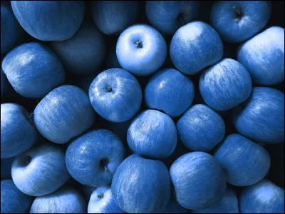 Quel fruit est bleu dans le film d'aventures de Philippe Condroyer sorti en 1964 ?