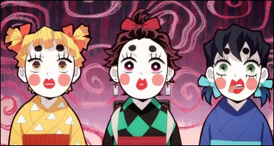 Quels étaient les noms de Tanjiro et Zenitsu quand ils se sont fait passer pour des filles ?