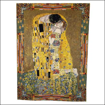 À quel peintre autrichien doit-on cette toile intitulée "Le Baiser" ?