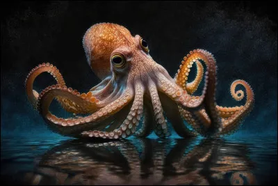 Un poulpe a trois curs.
