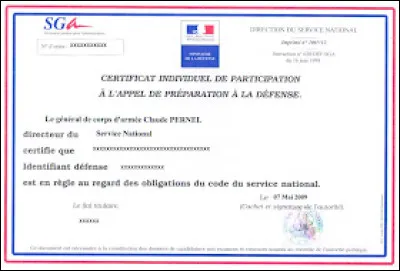 Vie quotidienne : En quelle année a été créée la Journée d'appel de préparation à la défense (JAPD) ?