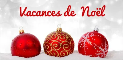 Combien y a-t-il de fêtes lors des vacances de Noël ?
