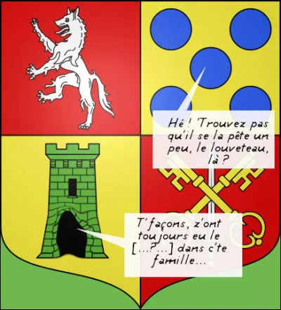 En général, un animal qui fait l'animal sur un blason, ça n'a guère l'heur de plaire... Constatons !