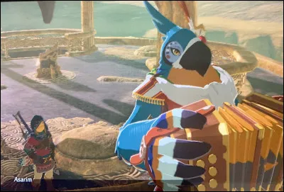 Il est un ménestrel Piaf errant qui joue de l'accordéon et chante des poèmes en alexandrin partout dans Hyrule. Il chante souvent auprès de Link, lui indiquant l'emplacement de sanctuaires anciens. Qui est-il ?