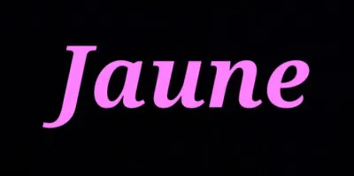 En quelle couleur est écrit ce mot ?