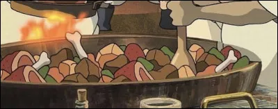 Dans quel Ghibli pouvons-nous voir ce plat en train de cuire ?