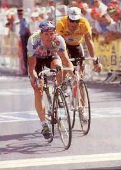 Ce coureur suisse a remporté trois victoires d'étape - en montagne et contre-la-montre - dans le Tour 1993 mais il ne termine que 2e, derrière Indurain :