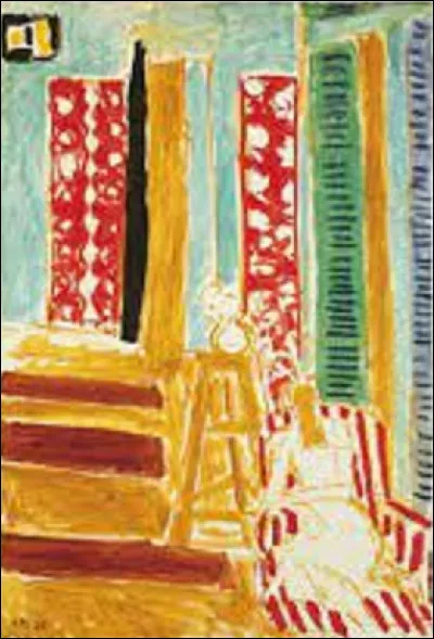 ''Intérieur aux barres de soleil'' est un tableau réalisé en 1942 par un fauviste. Lequel a immortalisé cette scène ?